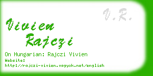 vivien rajczi business card